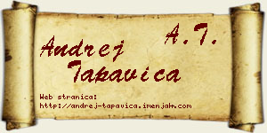 Andrej Tapavica vizit kartica